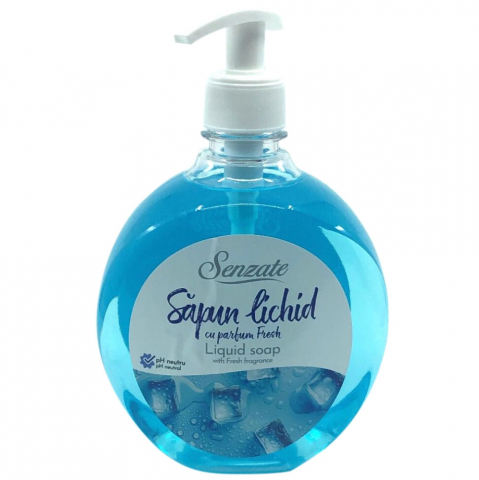 Sapunuri - Senzate Săpun Lichid cu Parfum Fresh – Curățare Delicată – pH Neutru – Dozator Igienic