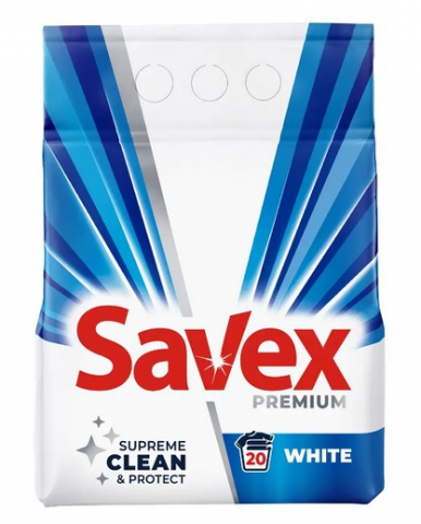 Produse de curatenie Promotii - SAVEX DETERGENT RUFE AUTOMAT 2KG 2IN1 WHITE