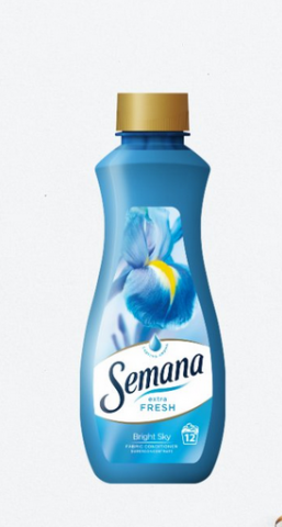 Spalare si Intretinere rufe - Balsam de Rufe Semana Extra Fresh Bright Sky – Parfum de Durată – 12 Săptămâni de Prospețime
