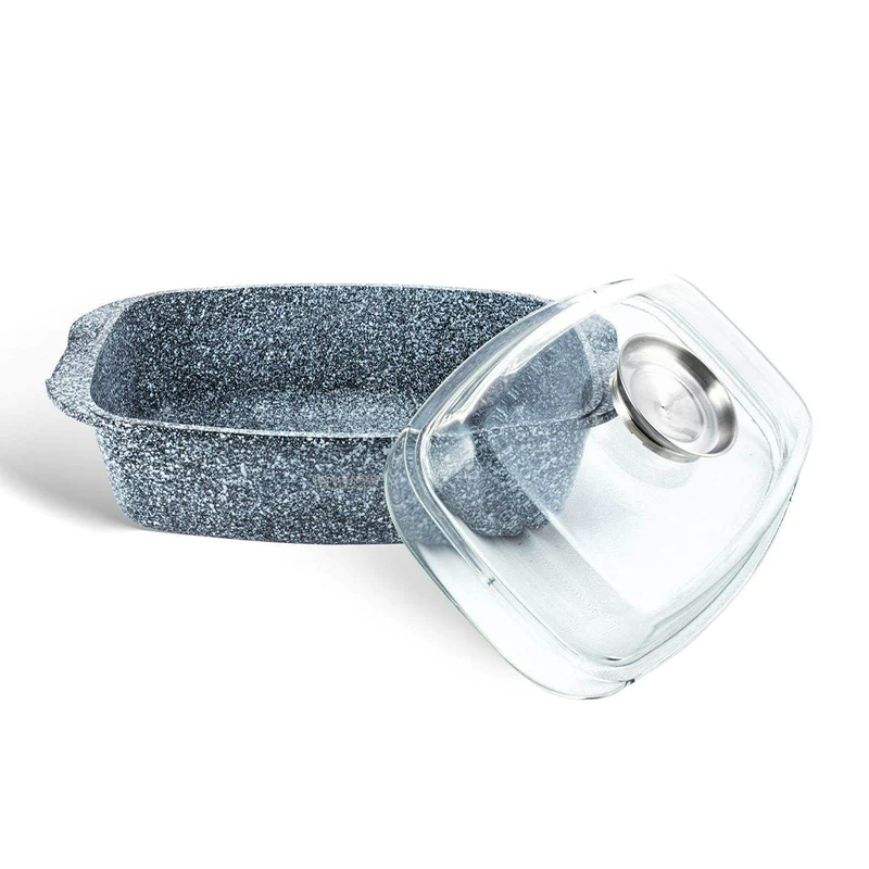 Cratita pentru cuptor 32 cm, capac sticla, 5.5L Edenberg EB-8007 [1]