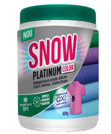 Solutii curatare pete - SNOW PLATINUM PUDRA 400GR COLOR