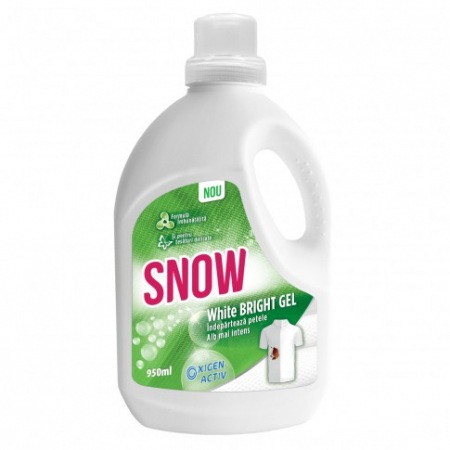 Spalare si Intretinere rufe - Solutie indepartare pete, Snow White Bright Gel, 950 ml