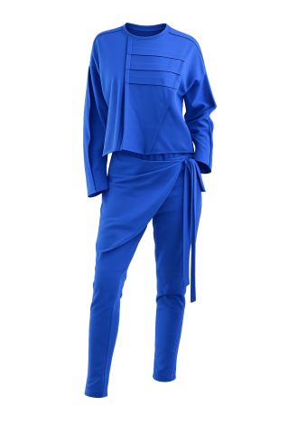 Trening dama albastru modern – Set casual sport dama [2]