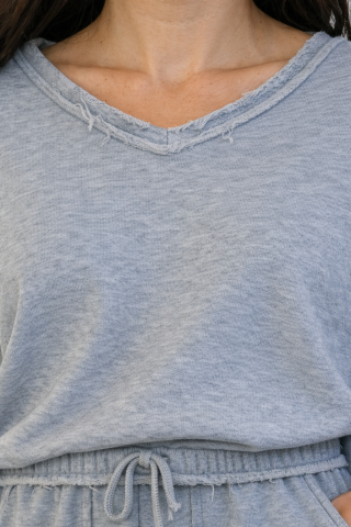 Imbracaminte dama - Trening dama gri modern – Set casual oversize