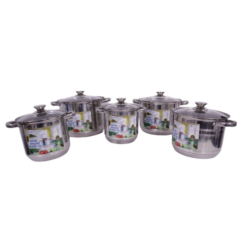 Oale si Cratite - ROD SET OALE INOX CU CAPAC DE STICLA 10PCS