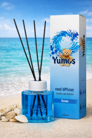 Odorizant de camera Yumos 120ml - Difuzor de camera Yumcos 120 ml cu betisoare parfumate