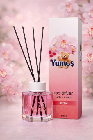 Odorizant de camera Yumos 120ml - Difuzor de camera Yumcos 120 ml cu betisoare parfumate