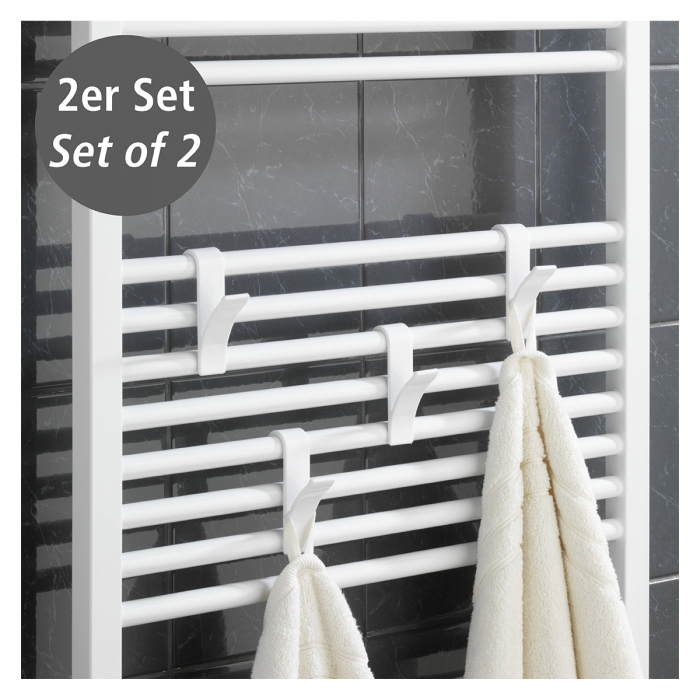 Agatatoare cuier alba pentru calorifer, set 2 buc [3]