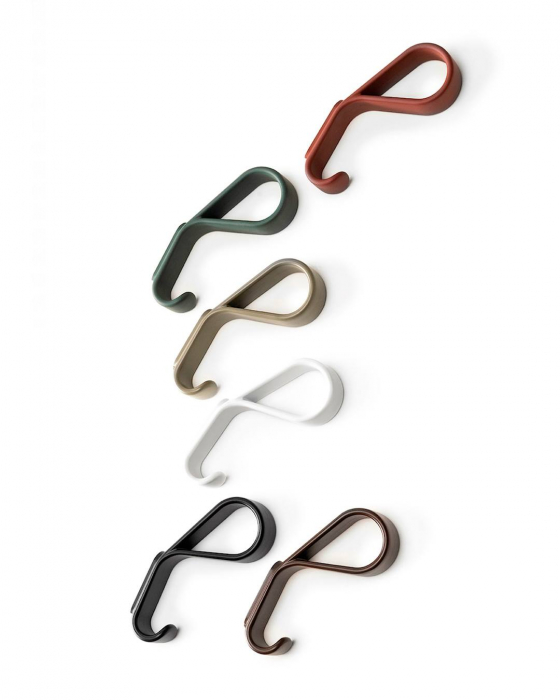 Agatatoare cuier Belt, finisaj verde forest, 113.9x22x64.6 mm [3]