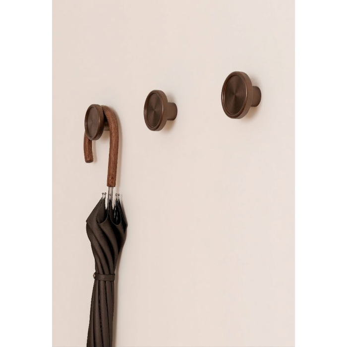 Agatatoare cuier Boto, finisaj bronz periat, 80x45 mm [3]