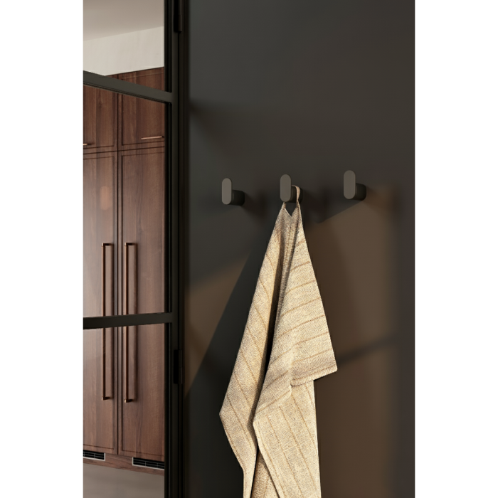 Agatatoare cuier Brooklyn, finisaj negru titan, 30x70 mm [4]