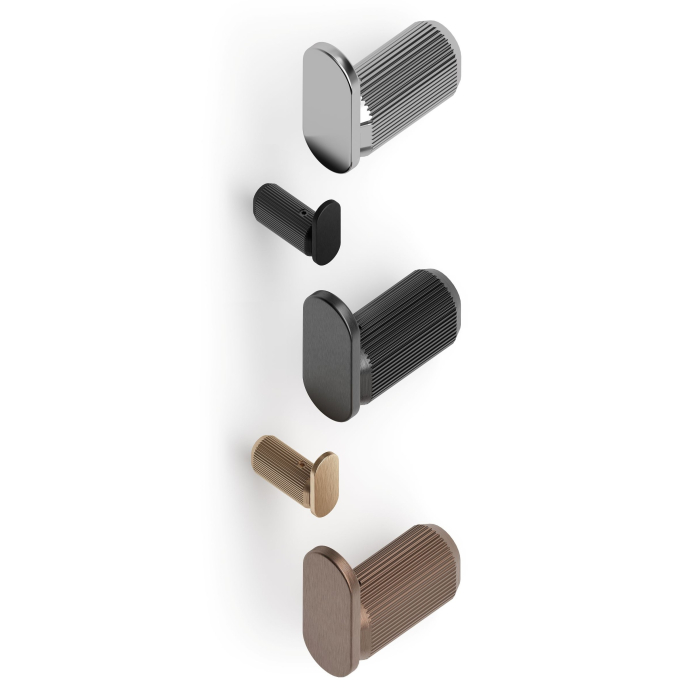 Agatatoare cuier Brooklyn, finisaj nichel lucios, 15x35 mm [5]