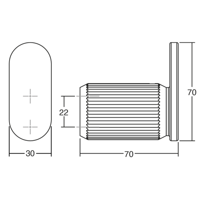 Agatatoare cuier Brooklyn, finisaj nichel lucios, 30x70 mm [3]