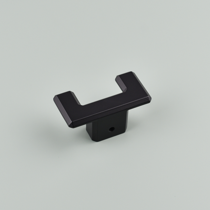 Agatatoare cuier dubla Carli, finisaj negru mat CB, 80x40x35 mm [5]