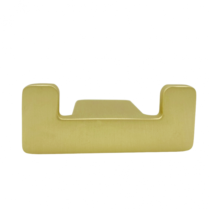 Agatatoare cuier dubla Leta, finisaj alama satin CB, 79x31x34 mm [2]