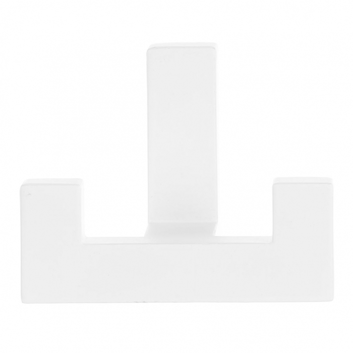 Agatatoare cuier dubla Modix, finisaj alb mat, 40x52x40 [2]