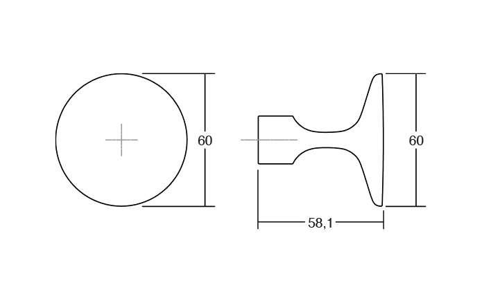Agatatoare cuier Floid, finisaj auriu periat, D:60 mm [2]