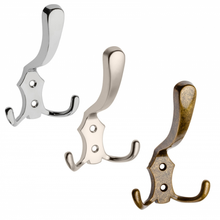 Agatatoare cuier K24, finisaj nichel satin GT, 122x78 mm [3]