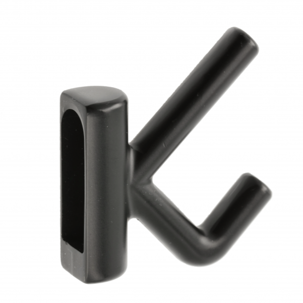 Agatatoare cuier Lens, finisaj negru mat GT, 53x15.2x51.3 mm [2]