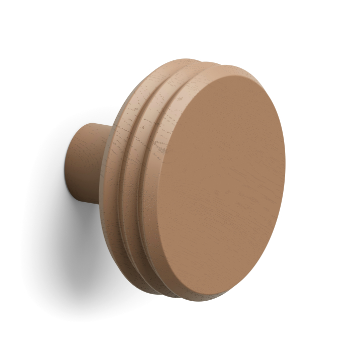 Agatatoare cuier Pulse Color, finisaj maro ceramic, 92x62 mm [1]