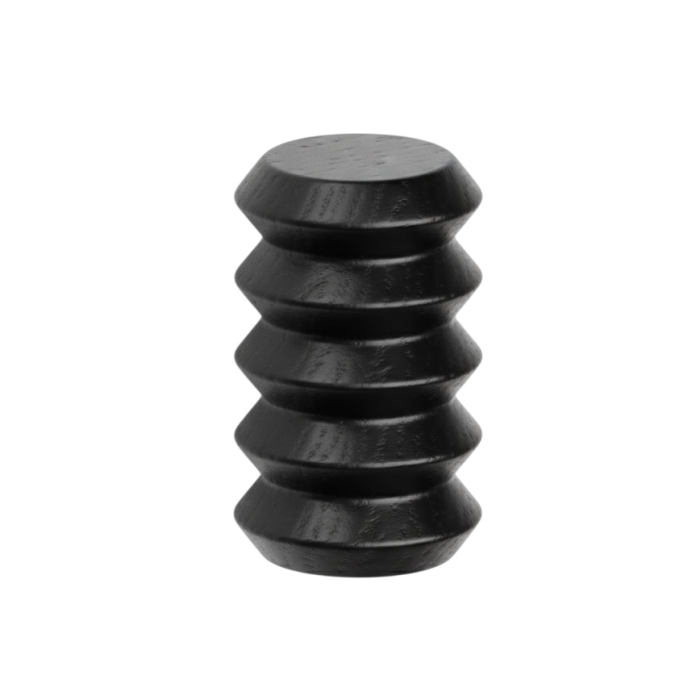Agatatoare cuier Pulse, finisaj negru mat lacuit, 28x45 mm [5]