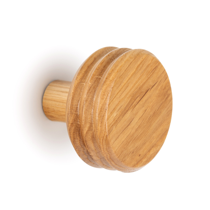 Agatatoare cuier Pulse, finisaj stejar, 65x57 mm [1]