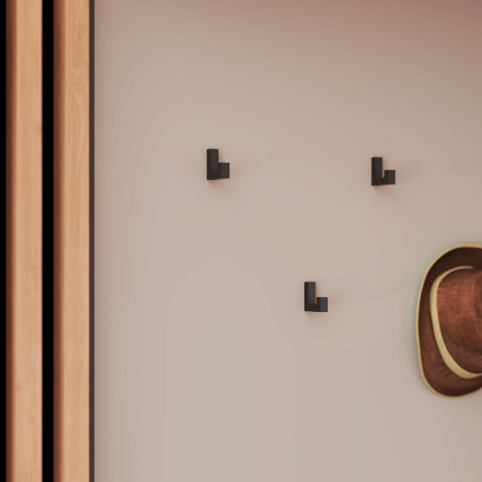 Agatatoare cuier simpla Tetris, finisaj negru [4]