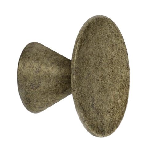 Agatatoare cuier Stam, finisaj alama antichizata, 60x35 mm [1]