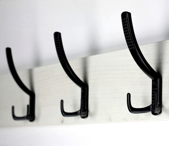 Agatatoare cuier tripla FCH-07, finisaj negru [3]