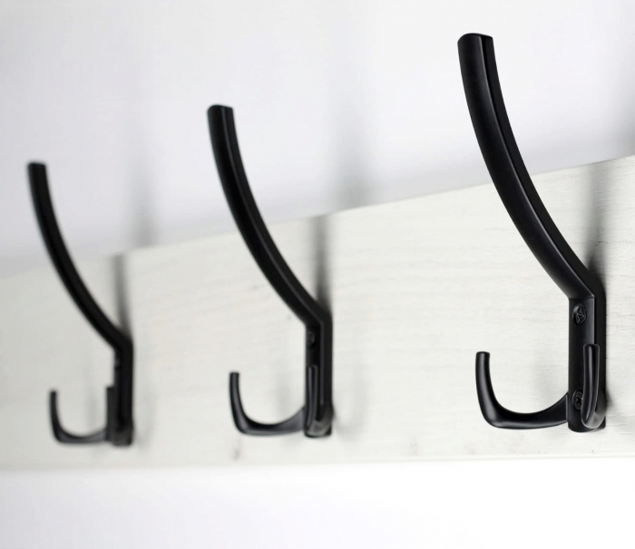 Agatatoare cuier tripla FCH-09, finisaj negru [6]