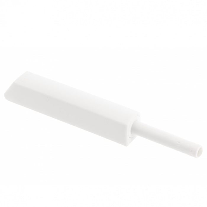 Amortizor bumper incastrat cu adaptor pentru usa mobilier, alb, L:119 mm [1]