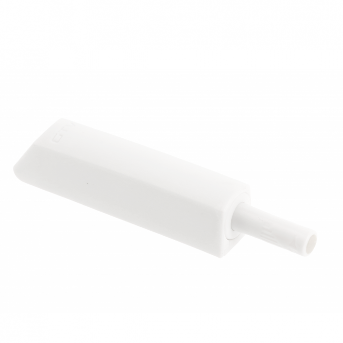 Amortizor bumper incastrat cu adaptor pentru usa mobilier, alb, L:93 mm [1]