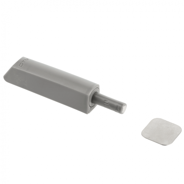 Amortizor bumper incastrat cu adaptor si magnet pentru usa mobilier, antracit, L:93 mm [1]
