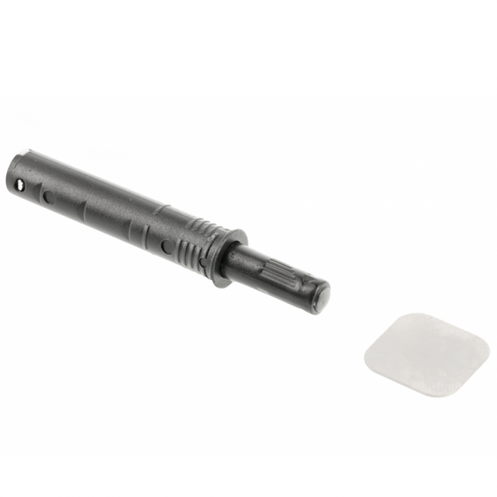 Amortizor bumper incastrat cu magnet pentru usa mobilier, negru, L:70.2 mm [1]