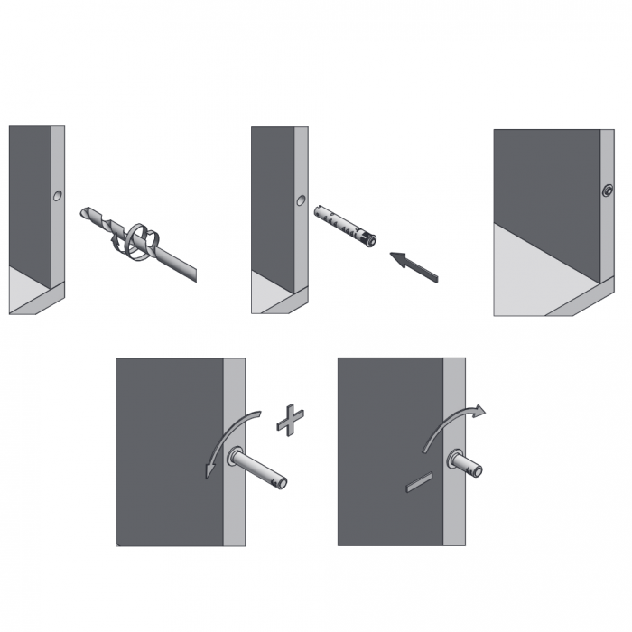 Amortizor bumper incastrat pentru usa mobilier, alb, L:70.2 mm [3]