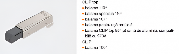 Amortizor pentru balama aplicata, Blumotion 973A, finisaj nichel satin [10]