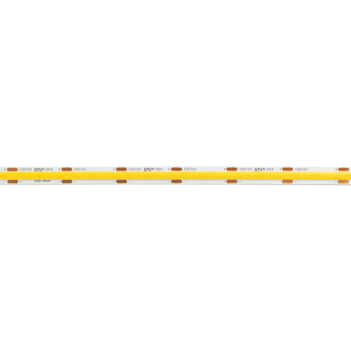 Bandă LED COB Gel Free GTV, lumină caldă, 480 LED/m, 12V, IP20, rolă 50 m [2]
