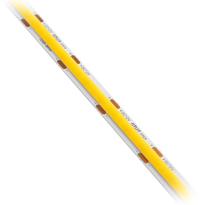 Bandă LED COB Gel Free GTV, lumină caldă, 480 LED/m, 12V, IP20, rolă 50 m [6]