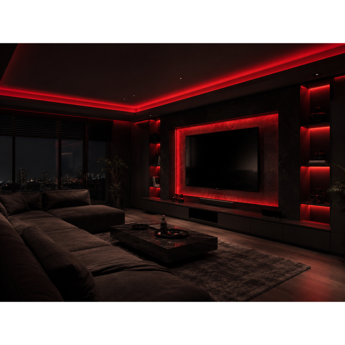 Bandă LED COB Gel Free GTV, lumină RGB, 810 LED/m, 12V, IP20, 5 m [5]