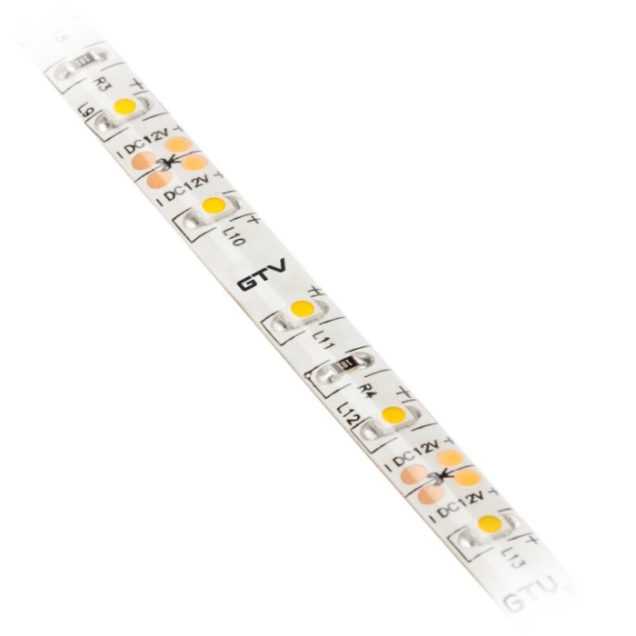 Bandă LED Flash GTV, lumină neutră, 60 LED/m, 280 lm/m, 4,8 W/m, 12V, IP65, 5 m [2]