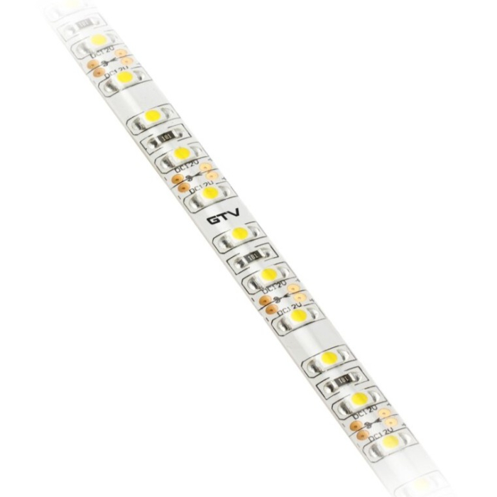 Bandă LED Flash GTV, lumină rece, 120 LED/m, 520 lm/m, 9,6 W/m, 12V, IP65, 5 m [2]