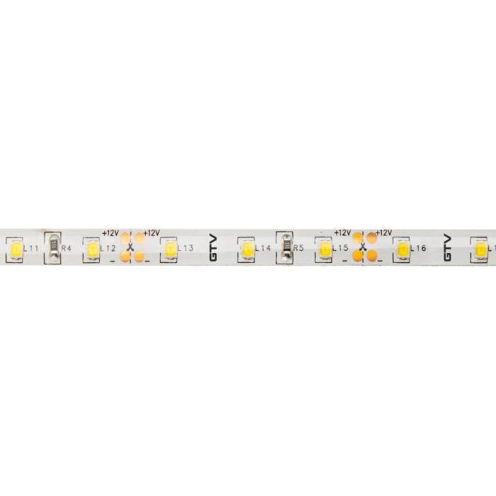 Bandă LED Flash GTV, lumină rece, 60 LED/m, 700 lm/m, 6 W/m, 12V, IP65, 5 m [2]