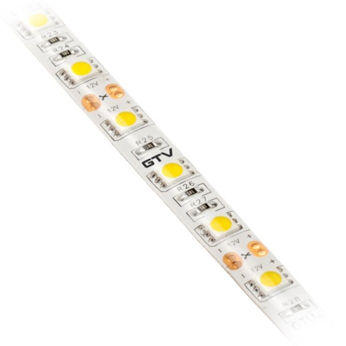 Bandă LED Flash GTV, lumină rece, 60 LED/m, 850 lm/m, 14,4 W/m, 12V, IP65, 5 m [3]