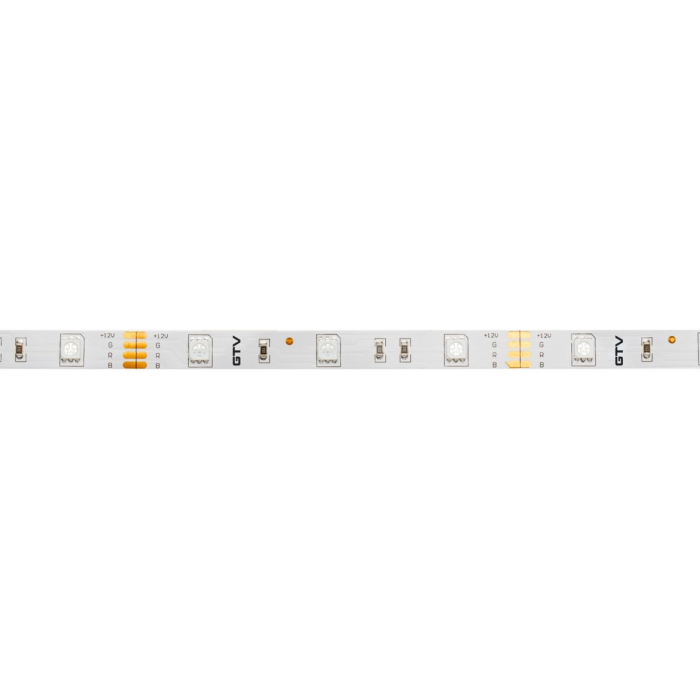 Bandă LED Flash GTV, lumină RGB, 30 LED/m, 7,2 W/m, 12V, IP20, 5 m [2]