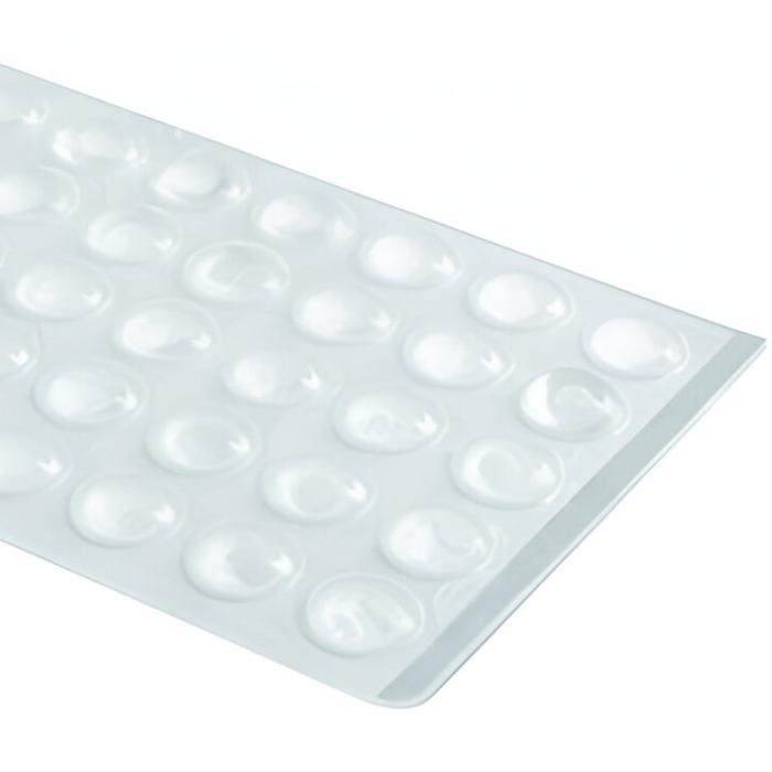 Buline autoadezive pentru mobilier, set 100 bucati, silicon transparent, D:7 mm [2]
