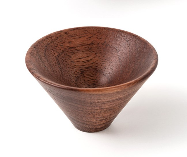 Buton din lemn pentru mobila Conic Wood, finisaj nuc, D 29.4 mm [5]