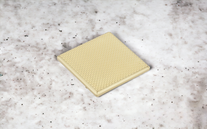 Buton patrat pentru mobila Caro, finisaj alama satin CB, 64x64x26 mm [3]