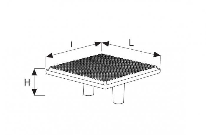 Buton patrat pentru mobila Caro, finisaj alama satin CB, 64x64x26 mm [4]