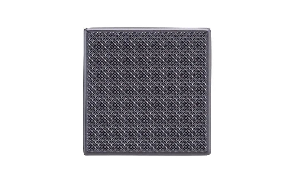 Buton patrat pentru mobila Caro, finisaj negru gun metal CB, 64x64x26 mm [2]