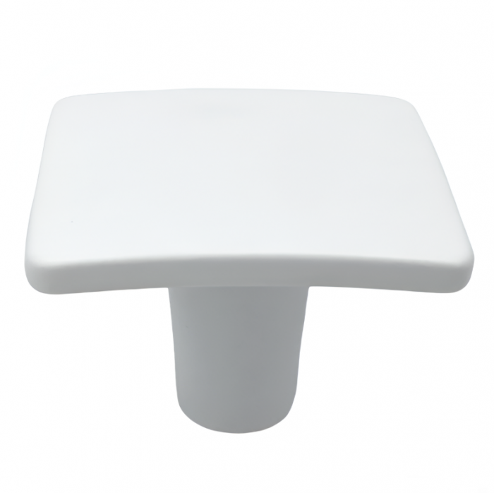 Buton pentru mobila Adan, finisaj alb, 32x32 mm [3]